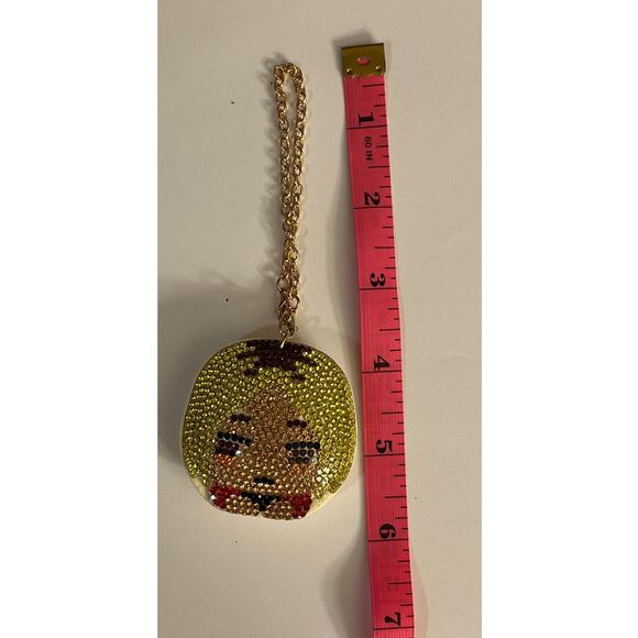 Haikyu!! Kozume Kenma Rhinestones And A Gold Chain Keyring Charm - Picture 6 of 11